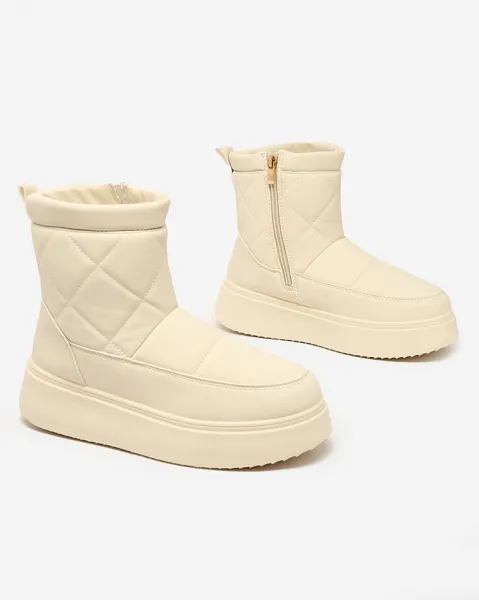 Resti Beige women's boots a'la snow boots Kacecica