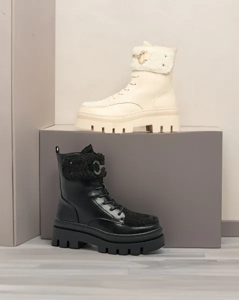 Resti Women's boots with sheepskin Faeltone