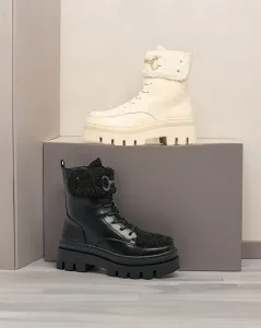 Resti Women's boots with sheepskin Faeltone