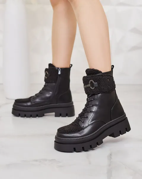 Resti Women's boots with sheepskin Faeltone