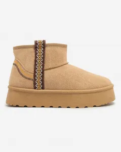 Resti Women's short boots a'la snow boots with ornament Erititta