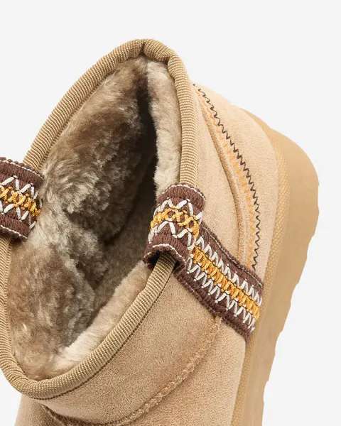 Resti Women's short boots a'la snow boots with ornament Erititta