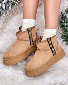 Resti Women's short boots a'la snow boots with ornament Erititta