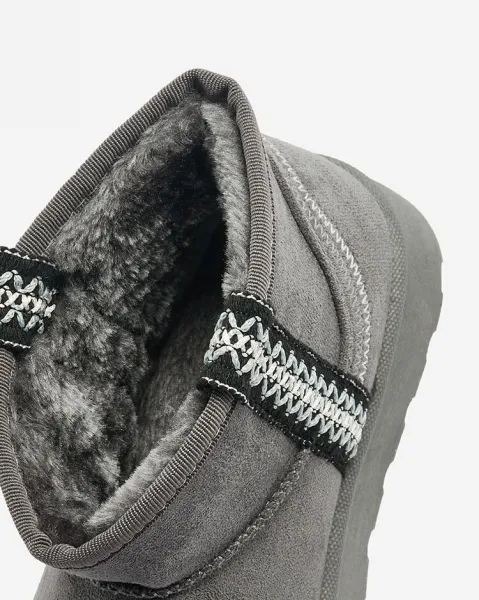 Resti Women's short boots a'la snow boots with ornament Erititta