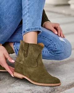 Resti Boots in cowboy style on a covered wedge heel Patorias