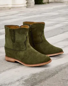 Resti Boots in cowboy style on a covered wedge heel Patorias