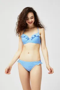 Modré bikiny s volánikmi