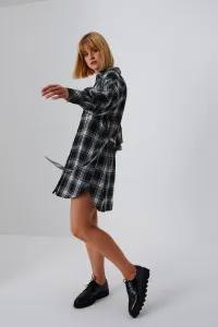 Marisse Shirt Dress With Tie Z-Su-3615 Black