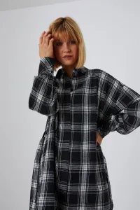 Marisse Shirt Dress With Tie Z-Su-3615 Black