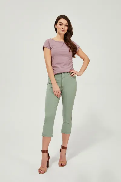 Marisse Lyocell Capri Pants L-Sp-3407 L.Olive