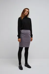 Pencil skirt with shiny thread