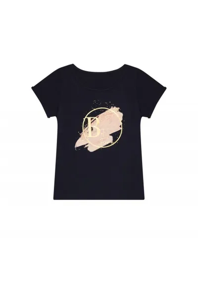 Marisse Women's T-Shirt L-Ts-3725 Navy