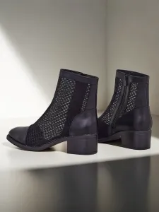 Resti Perforated Women's Low Heeled Ankle Boots Rowices