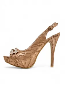 Resti Women's backless pumps with decorative pattern Magiga