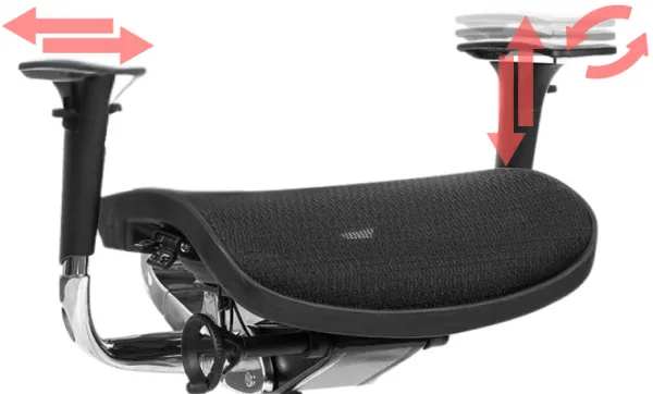 MERCURY Ergonomická kancelárska stolička ARIES JNS-701, čierna
