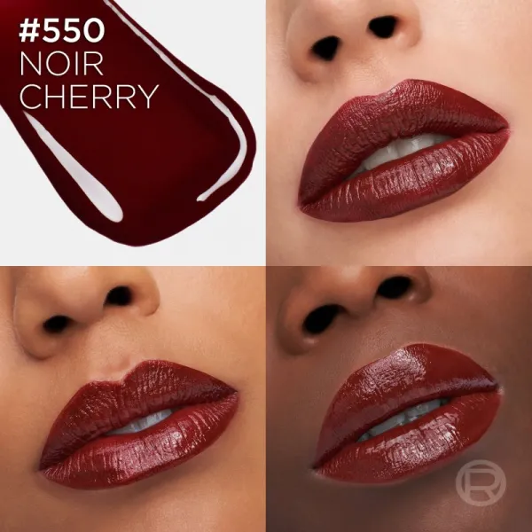 L’Oréal Paris Infaillible Laque Resistance dlhotrvajúci tekutý rúž dodávajúci hydratáciu a lesk odtieň 550 Noir Cherry 4.3 ml
