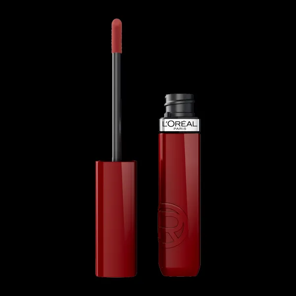 L’Oréal Paris Infaillible Laque Resistance dlhotrvajúci tekutý rúž dodávajúci hydratáciu a lesk odtieň 550 Noir Cherry 4.3 ml