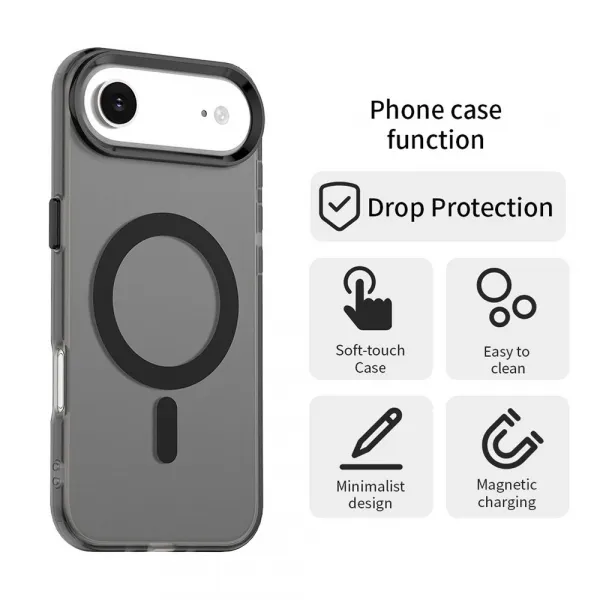 Techsuit CandyCase MagSafe, iPhone Air, čierny