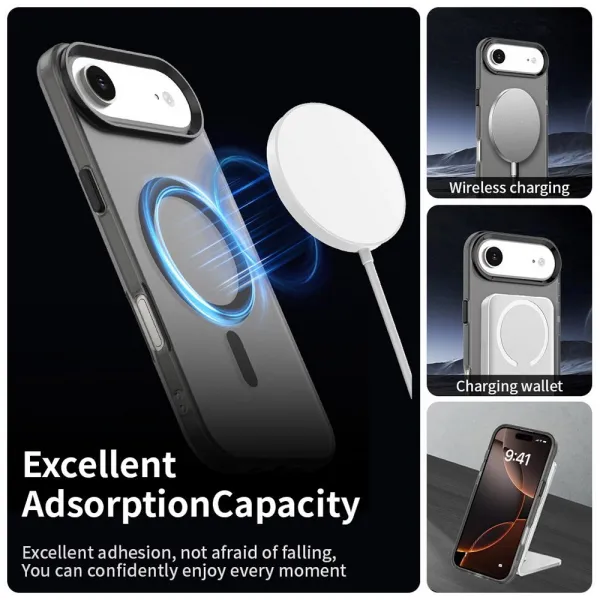 Techsuit CandyCase MagSafe, iPhone Air, čierny