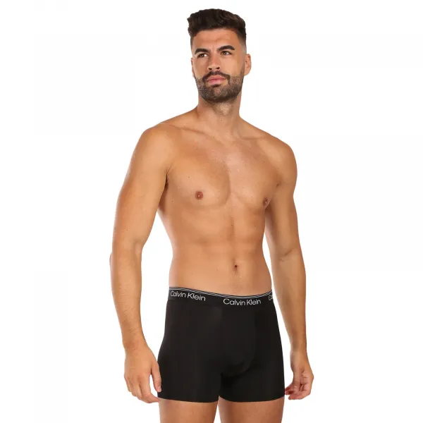 3PACK pánske boxerky Calvin Klein čierne (NB4410-UB1) M, trenky