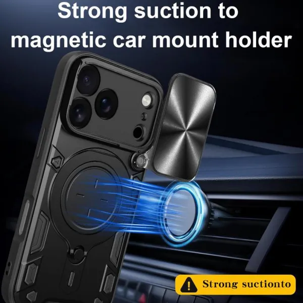Techsuit CamGuard Pro, iPhone 17 Pro, čierny