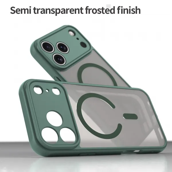 Techsuit HaloFrost II MagSafe, iPhone 17 Pro Max, zelený
