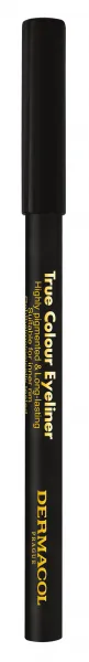 Dermacol True Colour Eyeliner dlhotrvajúca ceruzka na oči odtieň 01 Black 4 g