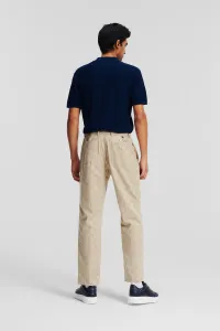 Nohavice Karl Lagerfeld Huns Pick Kl Perforated Pants Hummus