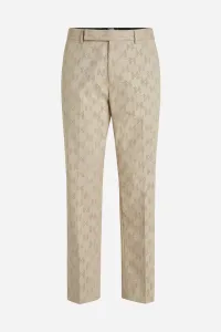 Nohavice Karl Lagerfeld Huns Pick Kl Perforated Pants Hummus