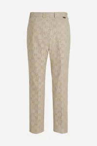 Nohavice Karl Lagerfeld Huns Pick Kl Perforated Pants Hummus