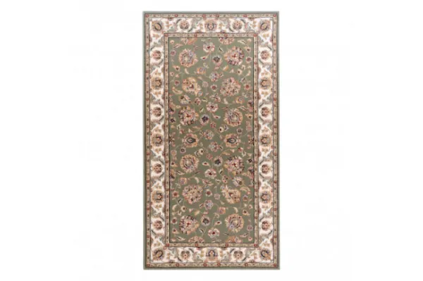 Koberec NAIN Ornament, ramka 7338/51088 zelený / béžový