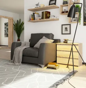 Ak furniture Komoda CL3 60 cm dub sonoma