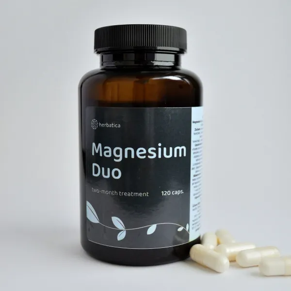Magnesium DUO dvojmesačná kúra - 120 kapsúl - Herbatica