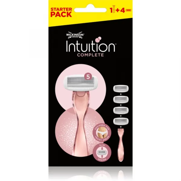 Wilkinson Sword Intuition Complete holiaci strojček + náhradné hlavice 4 ks
