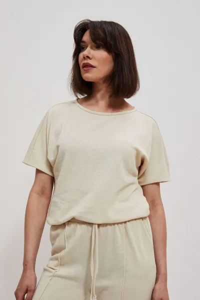 Marisse Women's Sweatshirt L-Bl-3706 L.Beige
