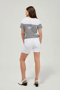 Marisse Lyocell Shorts L-Sh-3406 White