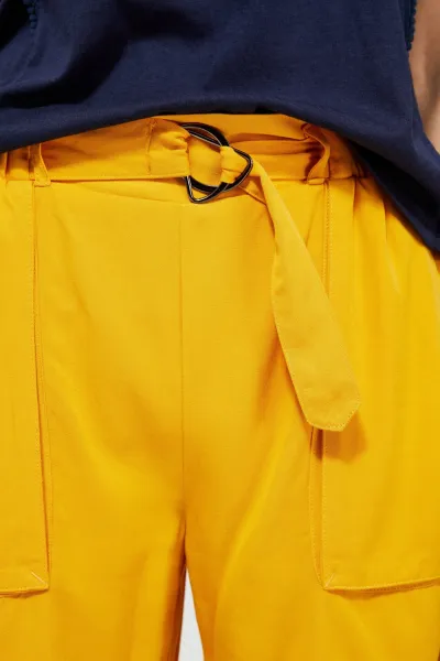 Marisse Shorts With Gathered Waist L-Sh-3120 Yellow