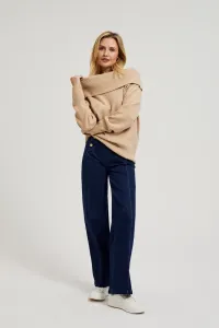 Marisse Women's Sweater Z-Sw-4554 L.Beige Mel