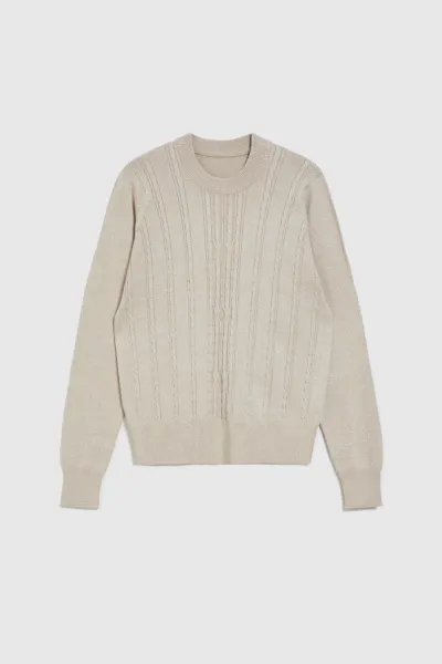 Marisse Women's Sweater Z-Sw-4546 L.Beige