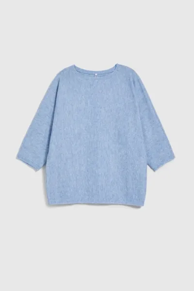 Marisse Women's Sweater Z-Sw-4512 L.Blue Mel