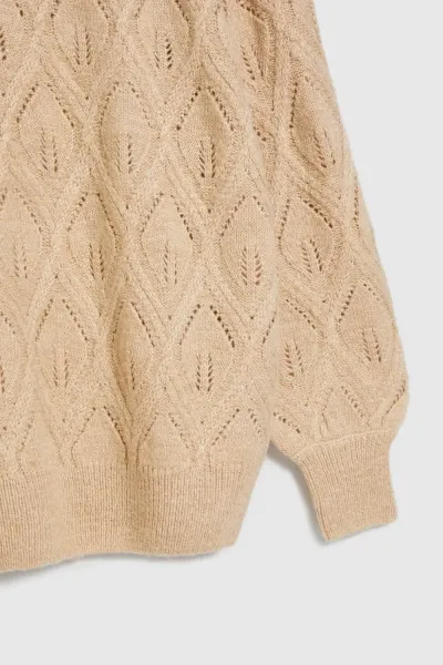 Marisse Women's Sweater Z-Sw-4503 Beige Mel