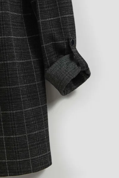 Marisse Checked Jacket With Rolled-Up Sleeves