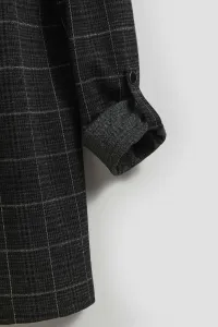 Marisse Checked Jacket With Rolled-Up Sleeves