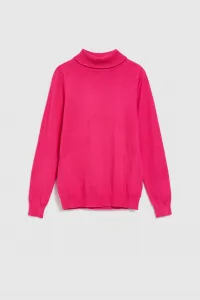 Marisse Fuchsia Turtleneck Sweater