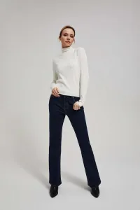 Marisse Thin Turtleneck Sweater, Pearl