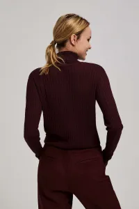 Marisse Thin Turtleneck Sweater, Chestnut