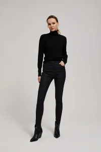 Marisse Thin Turtleneck Sweater, Black