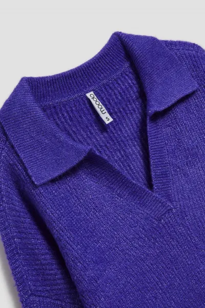 Marisse Purple V-Neck Sweater
