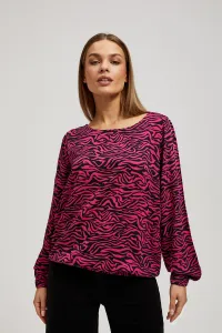 Marisse Patterned Fuchsia Shirt