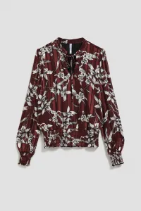 Marisse Chestnut Floral Pattern Shirt